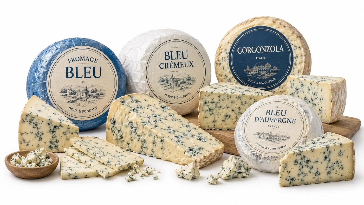 Fromages bleus et gorgonzola — Dinde Express Tiznit